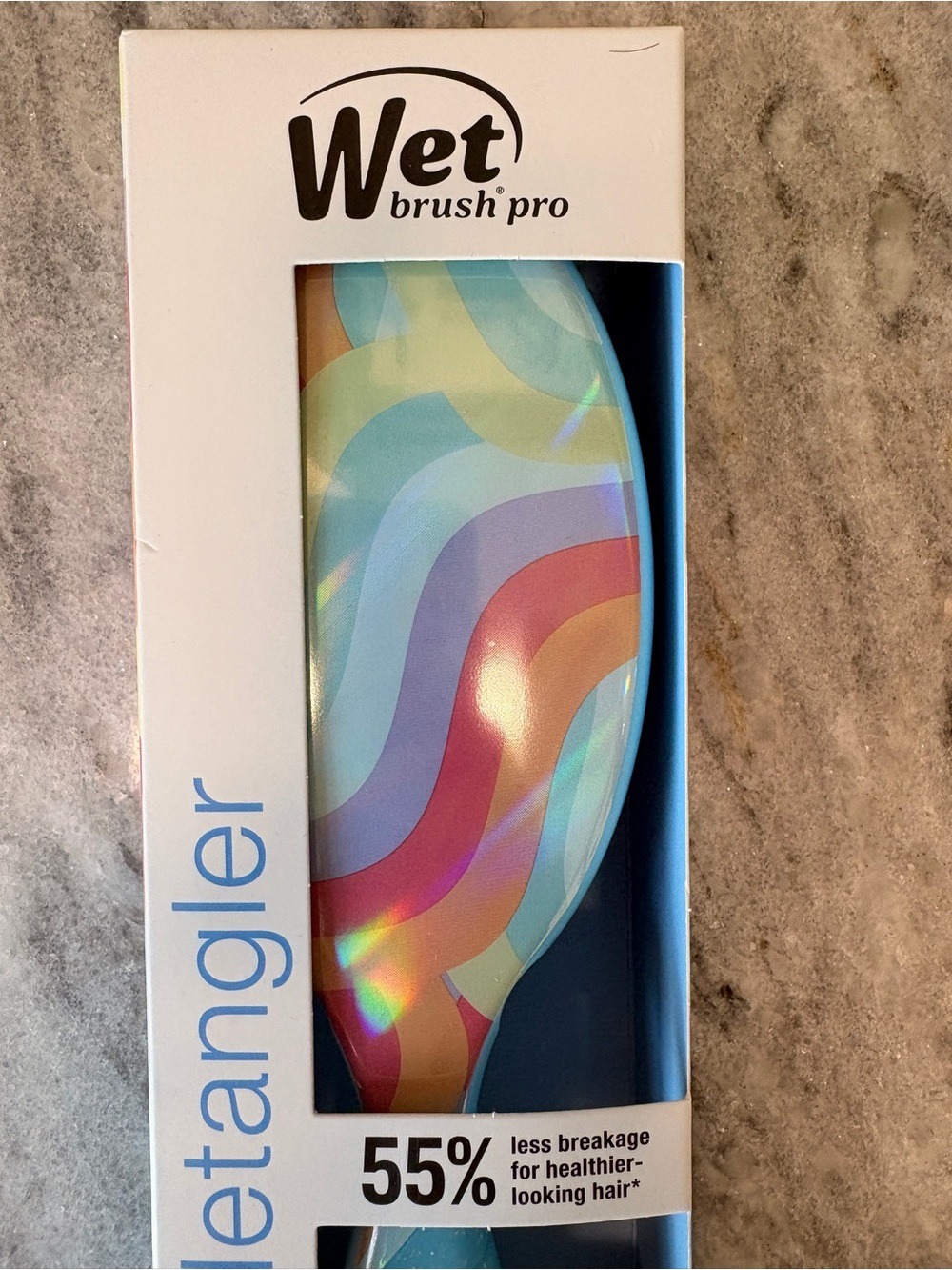 Wet Brush Pro Limited Edition Turquoise Wave Detangler Brush - Picture 2 of 6